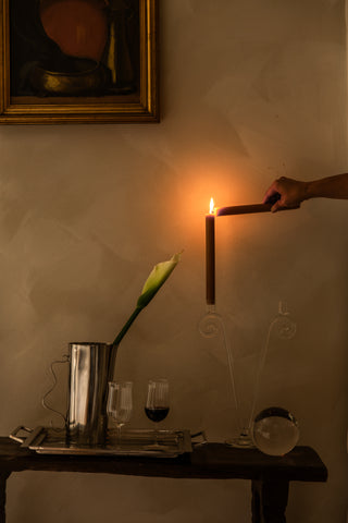 Spiral Candleholder, Double Stem