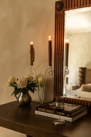 Spiral Candleholder, Double Stem