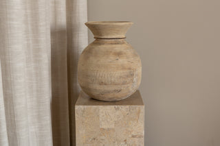 Antique Primitive Wooden Vase