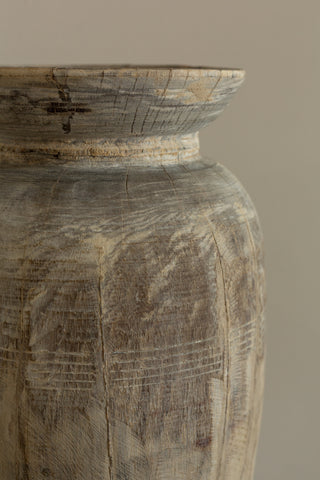 Antique Primitive Wooden Vase