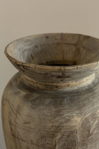 Antique Primitive Wooden Vase