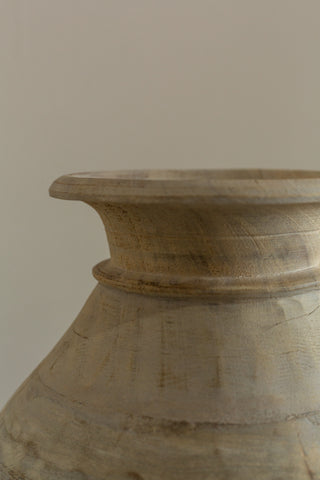 Antique Primitive Wooden Vase