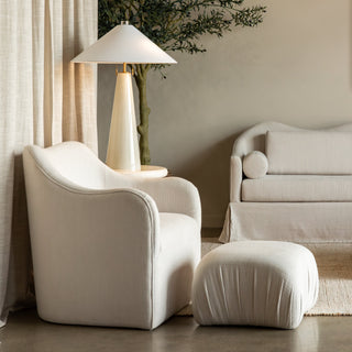Sable Lounge Chair | Woven Ivory