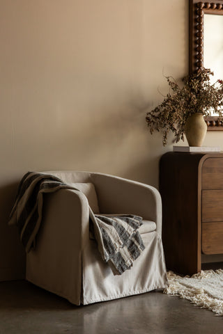 Sable Tub Chair | Woven Ivory