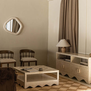 Sable Entertainment Unit - Natural White Stone