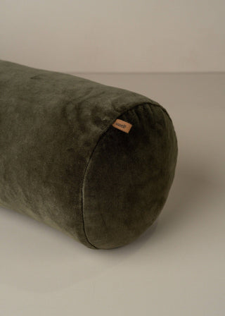 Velvet Bolster, Dark Olive