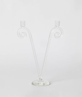 Spiral Candleholder, Double Stem