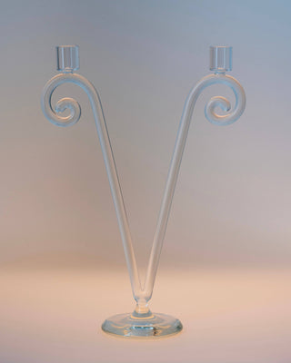 Spiral Candleholder, Double Stem