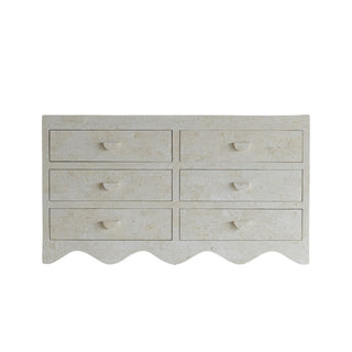Sable Chest of Drawers, Natural White Stone