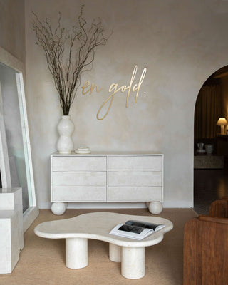 Paradis Coffee Table | Spanish Beige Marble
