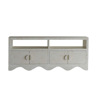 Sable Entertainment Unit - Natural White Stone
