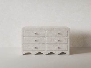 Sable Chest of Drawers, Natural White Stone