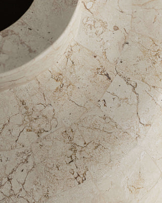 Dana Vase | Natural White Stone