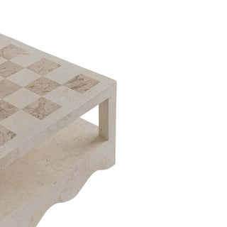 Sable Coffee Table - Natural White Stone