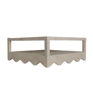 Sable Coffee Table - Natural White Stone
