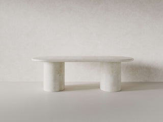 Paradis Oval Dining Table, Front Angle