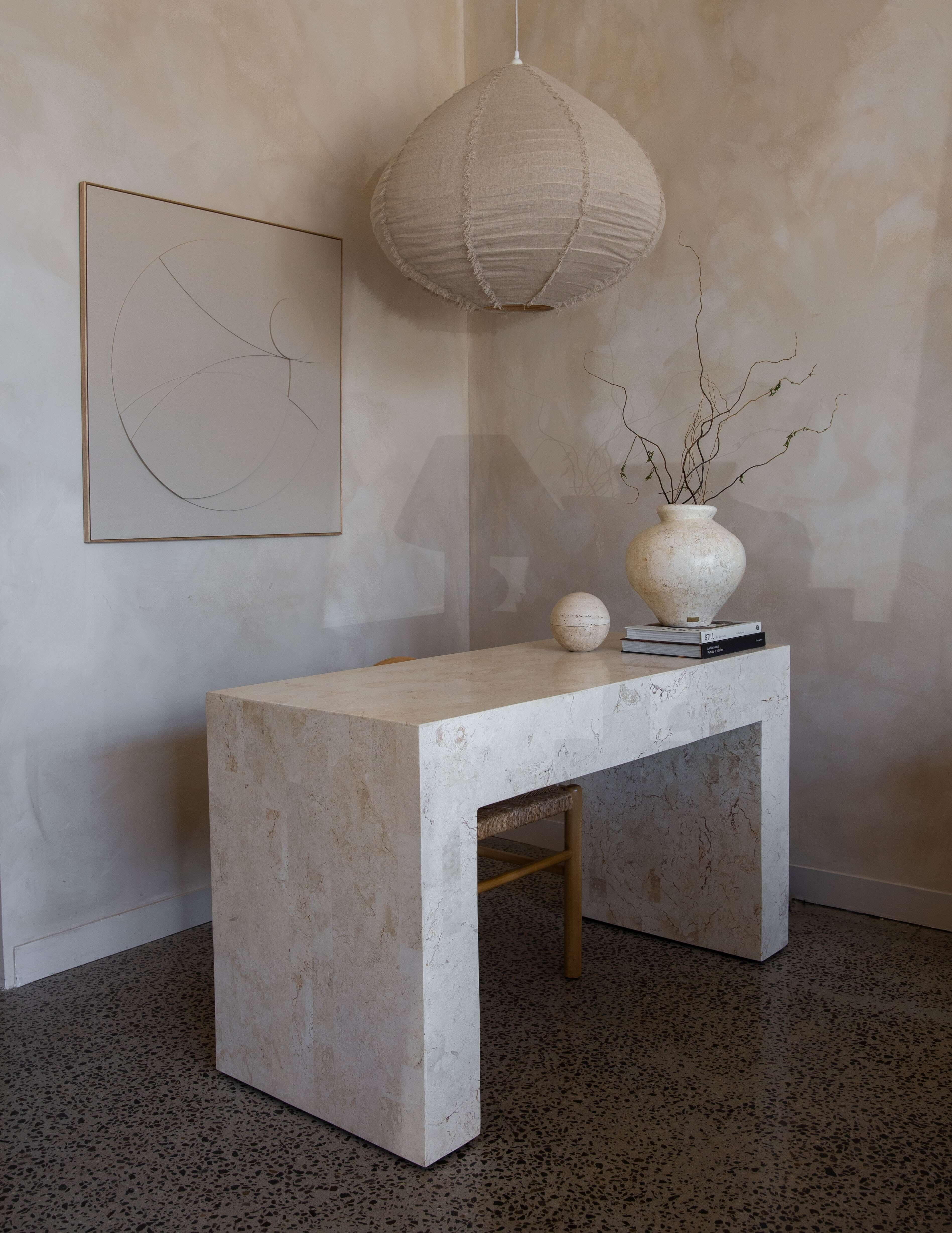 Office & Study Fossil Stone Desks by En Gold