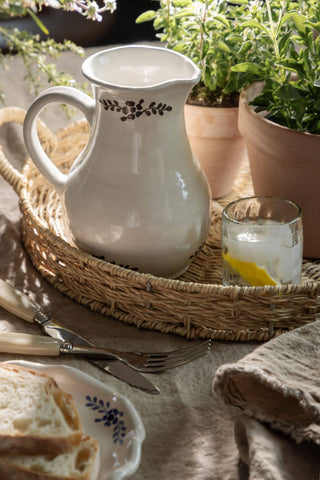Hand-painted Margot Pitcher | Brown