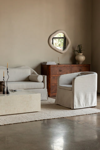 Sable Tub Chair | Woven Ivory