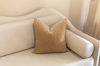 Vera Velvet Pillow, Bisque