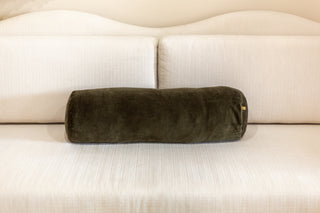 Velvet Bolster, Dark Olive