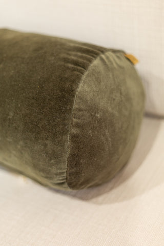 Velvet Bolster, Dark Olive