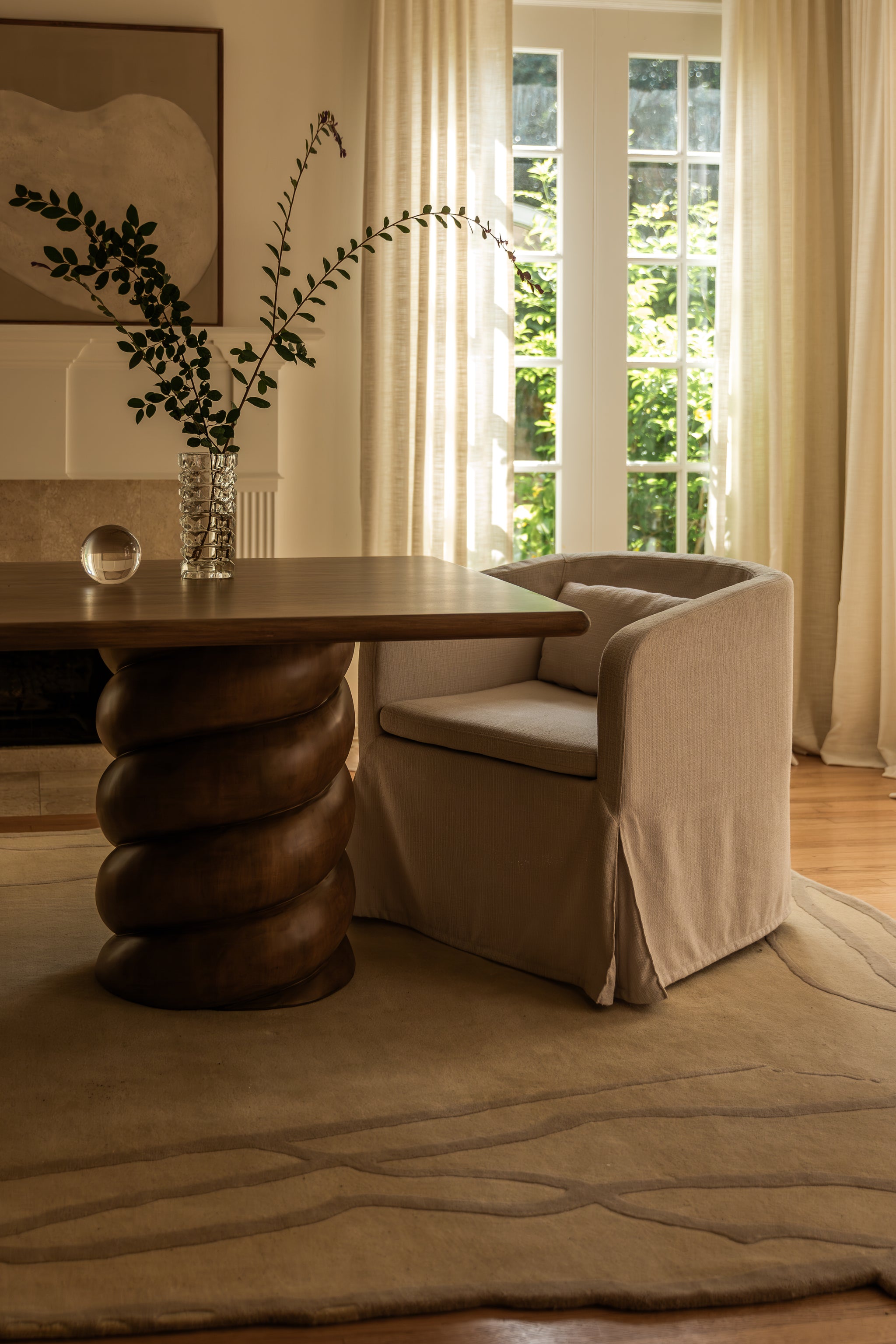 Sable Tub Chair | Woven Ivory