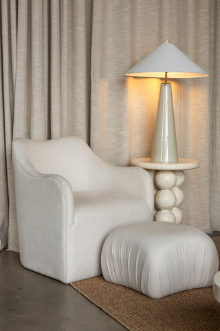 Sable Lounge Chair | Woven Ivory