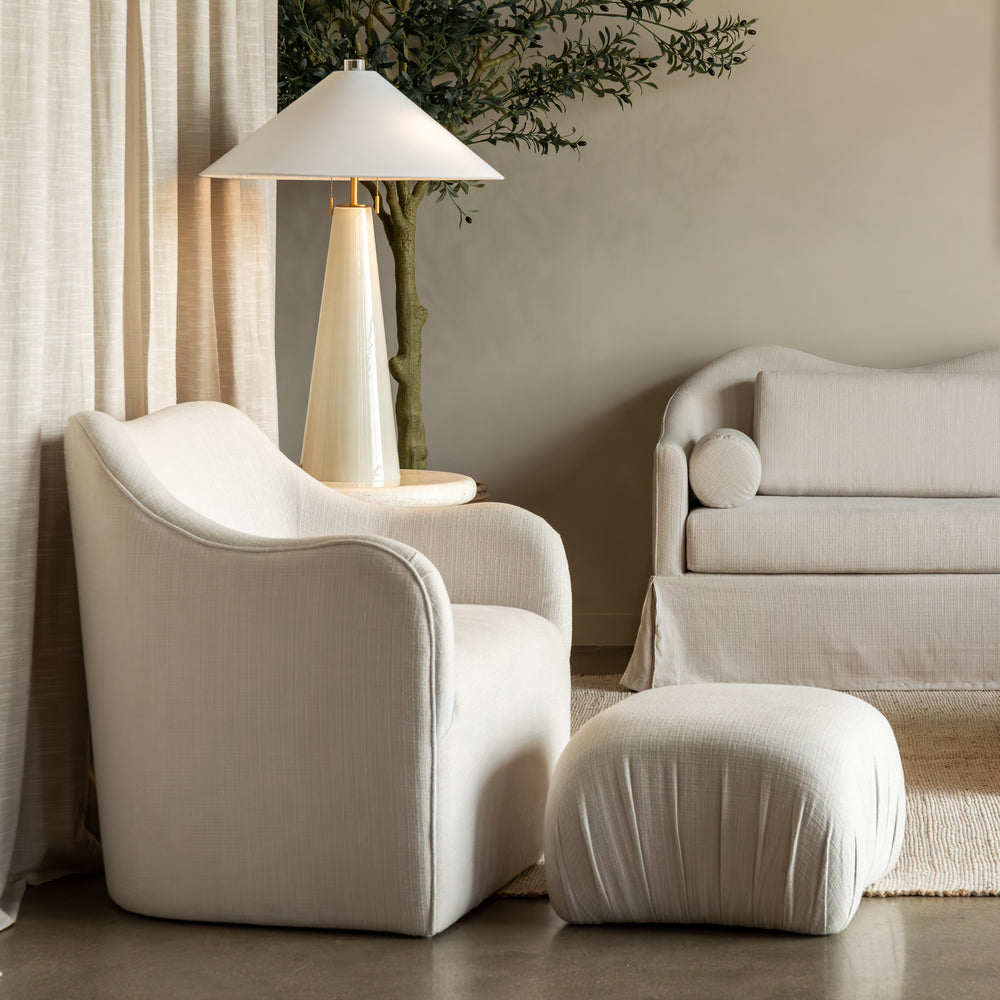 Sable Lounge Chair | Woven Ivory