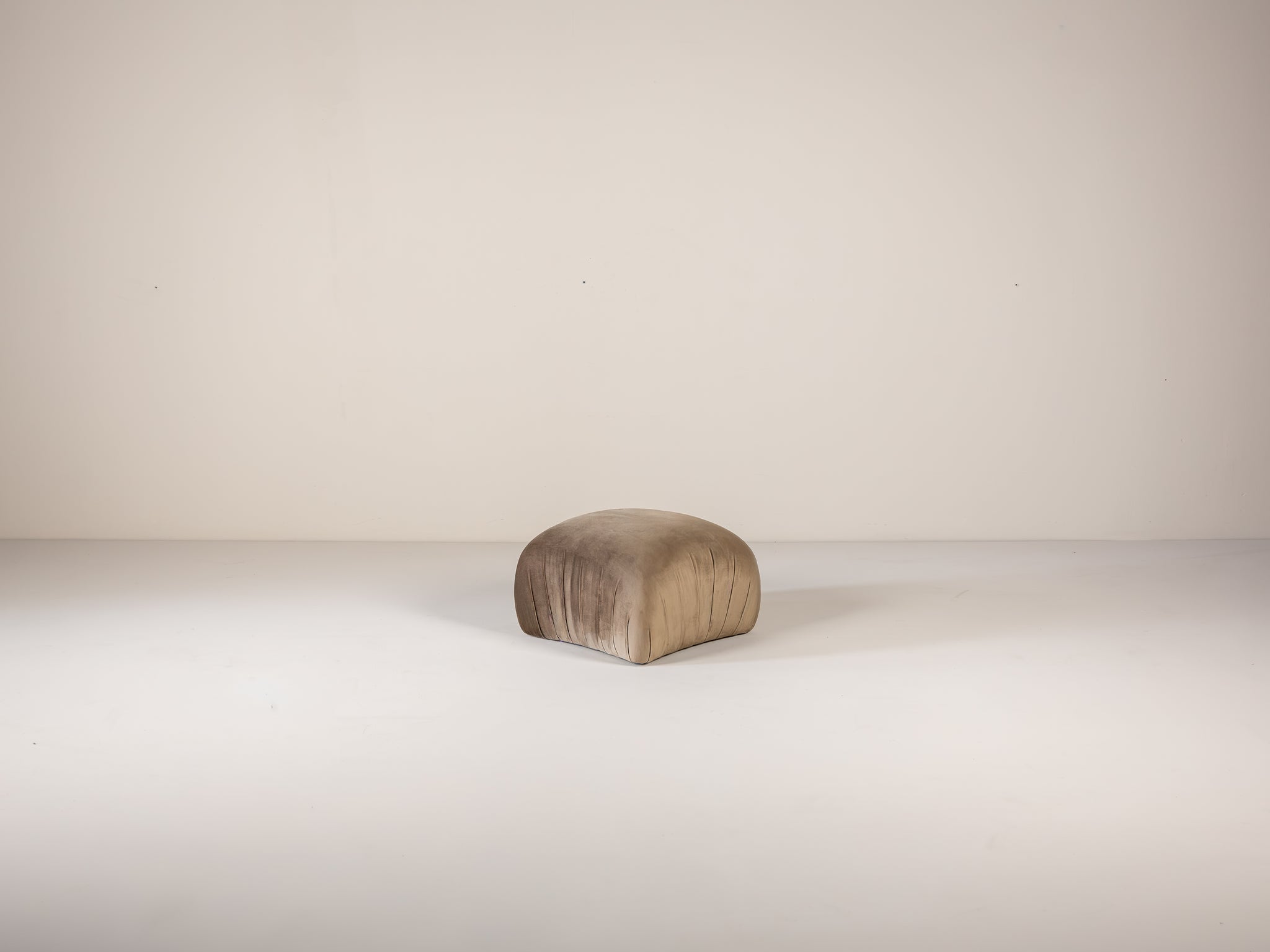 Sable Ottoman | Mushroom Velvet
