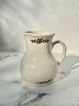 Hand-painted Margot Pitcher | Brown