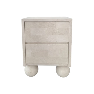 Miro Bedside Table | Spanish Beige Marble