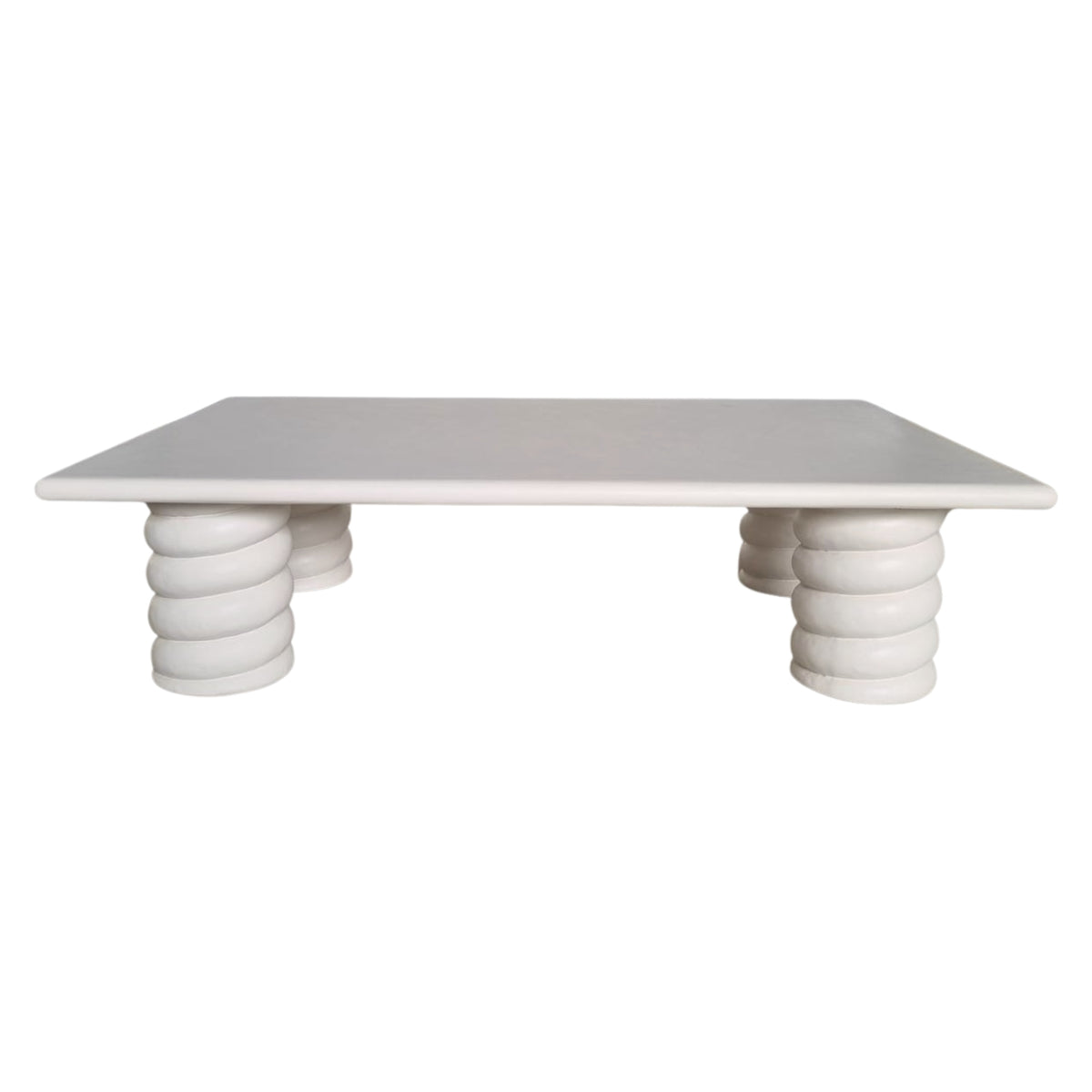 Myrrh Outdoor Coffee Table in concrete, detail