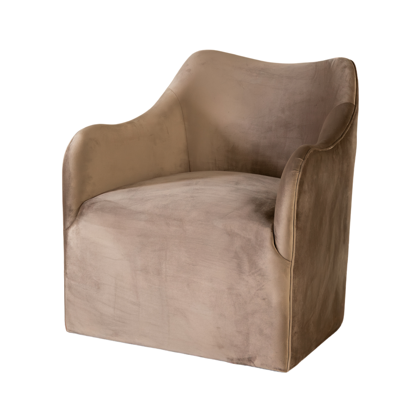 Sable Lounge Chair | Mushroom Velvet