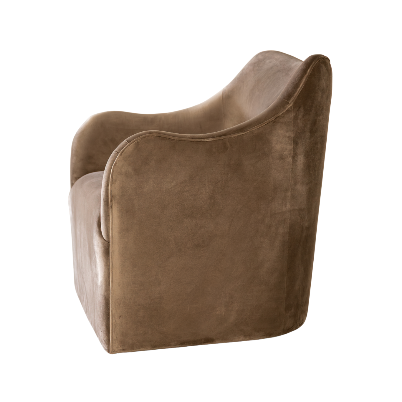 Sable Lounge Chair | Mushroom Velvet