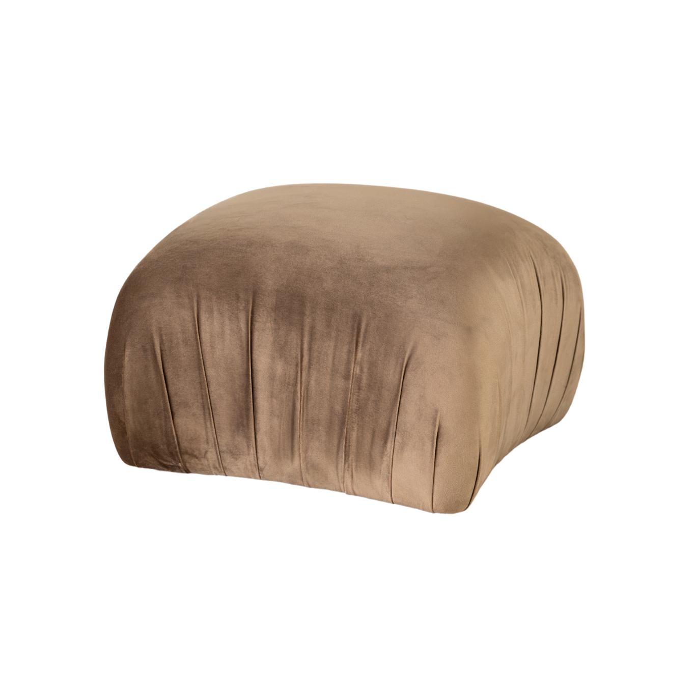 Sable Ottoman | Mushroom Velvet