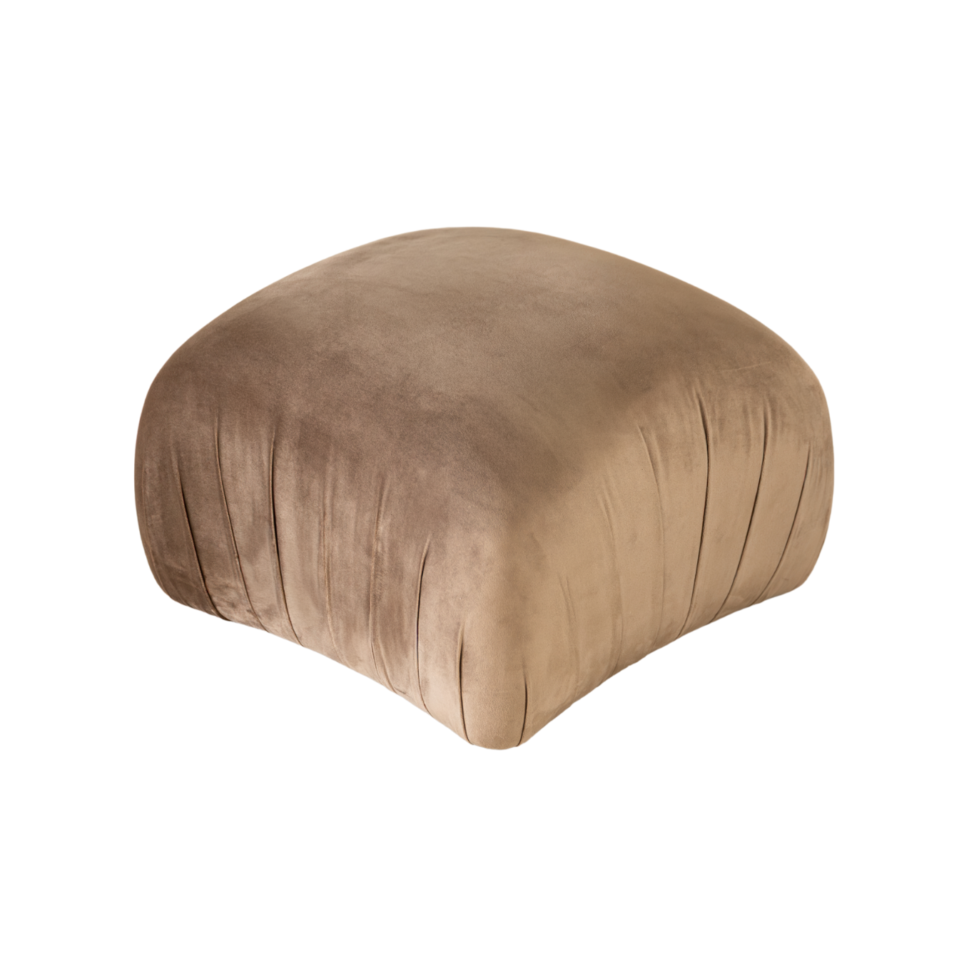 Sable Ottoman | Mushroom Velvet