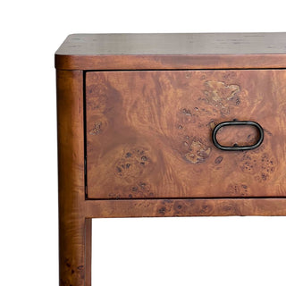 Zephyr Side Table | Cognac Burl