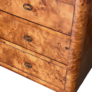 Zephyr Tall Dresser | Cognac Burl