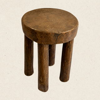 Senufo Stool | Hand-Carved Ghanaian Wood Stool