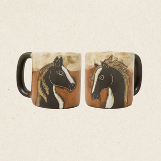 Mara Stoneware Horses Mug