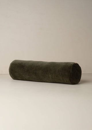 Velvet Bolster, Dark Olive