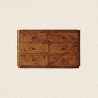 Zephyr Chest of Drawers | Cognac Burl