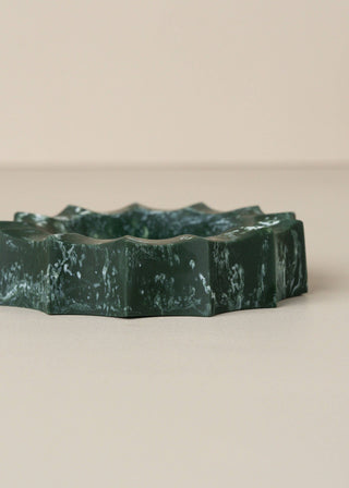 Flow Resin Sun Dish, Dark Jade
