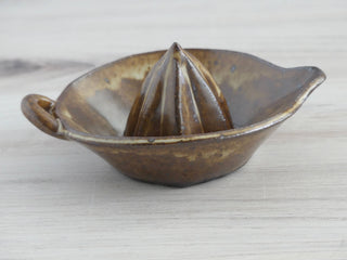 Handmade Ceramic Citrus Juicer | Brown