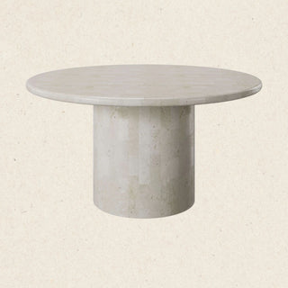 Paradis Round Dining Table | Spanish Beige Marble