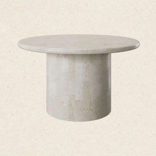 Paradis Round Dining Table | Spanish Beige Marble