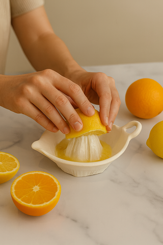 Handmade Ceramic Citrus Juicer | Brown