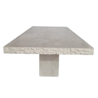 La Via Dining Table, 71" x 40" | Spanish Beige Marble