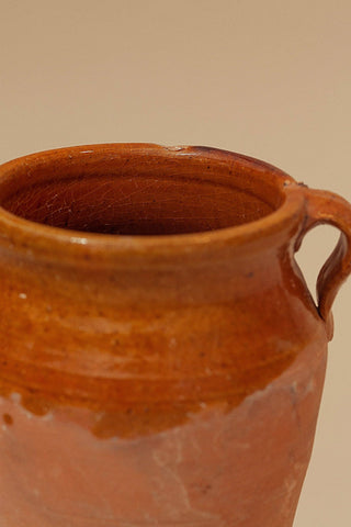 Double Handle Earthenware Vase